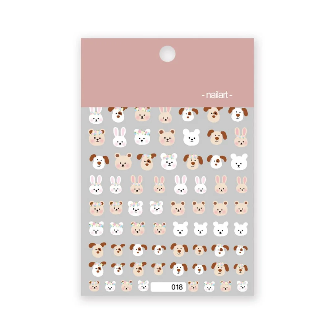 Yellow Smiles Sun and Moon Clouds High Quality 3D Engraved Nail Stickers Nail Art Decorations Nail Decals Design-Nail Inspo