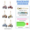 6pcs DIY Motorcycle Double Sided Special Shaped Diamond Painting Keychains