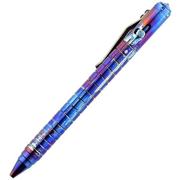 TITANER Thunder Bolt Titanium Tactical Pen Bolt-action Pen (Torchblue)