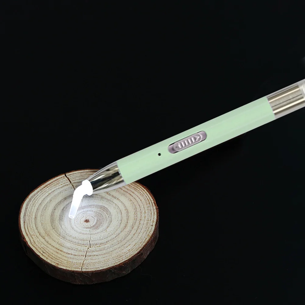 USB Recharge 5D Diamond Painting Embroidery Point Drill Pen Set (Green B)