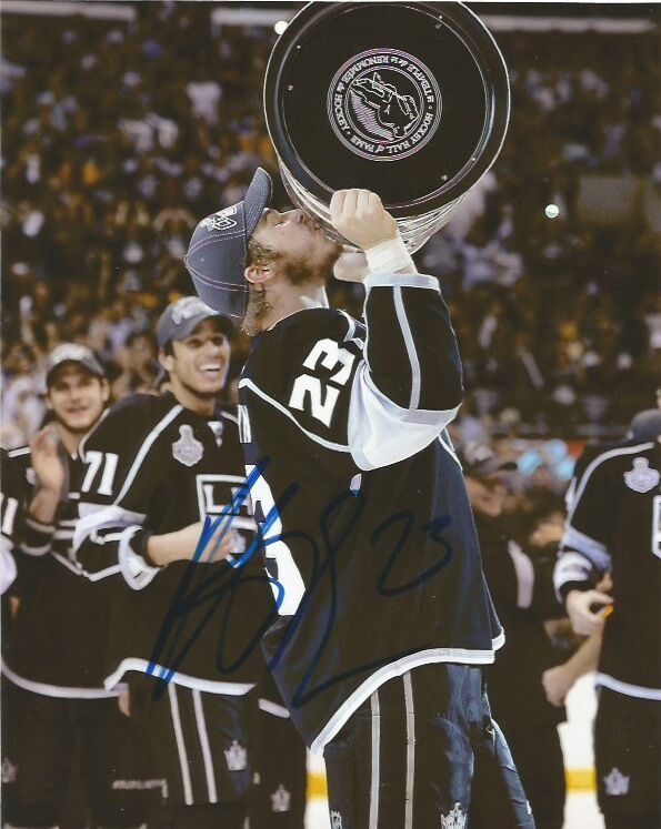 Los Angeles Kings Dustin Brown Stanley Cup Signed Autographed 8x10 Photo Poster painting COA B