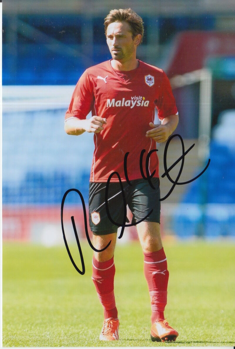 CARDIFF CITY HAND SIGNED TOMMY SMITH 6X4 Photo Poster painting 1.