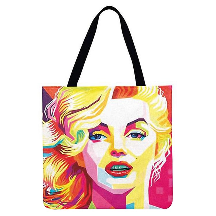 Linen Tote Bag - American Pop Monroe And