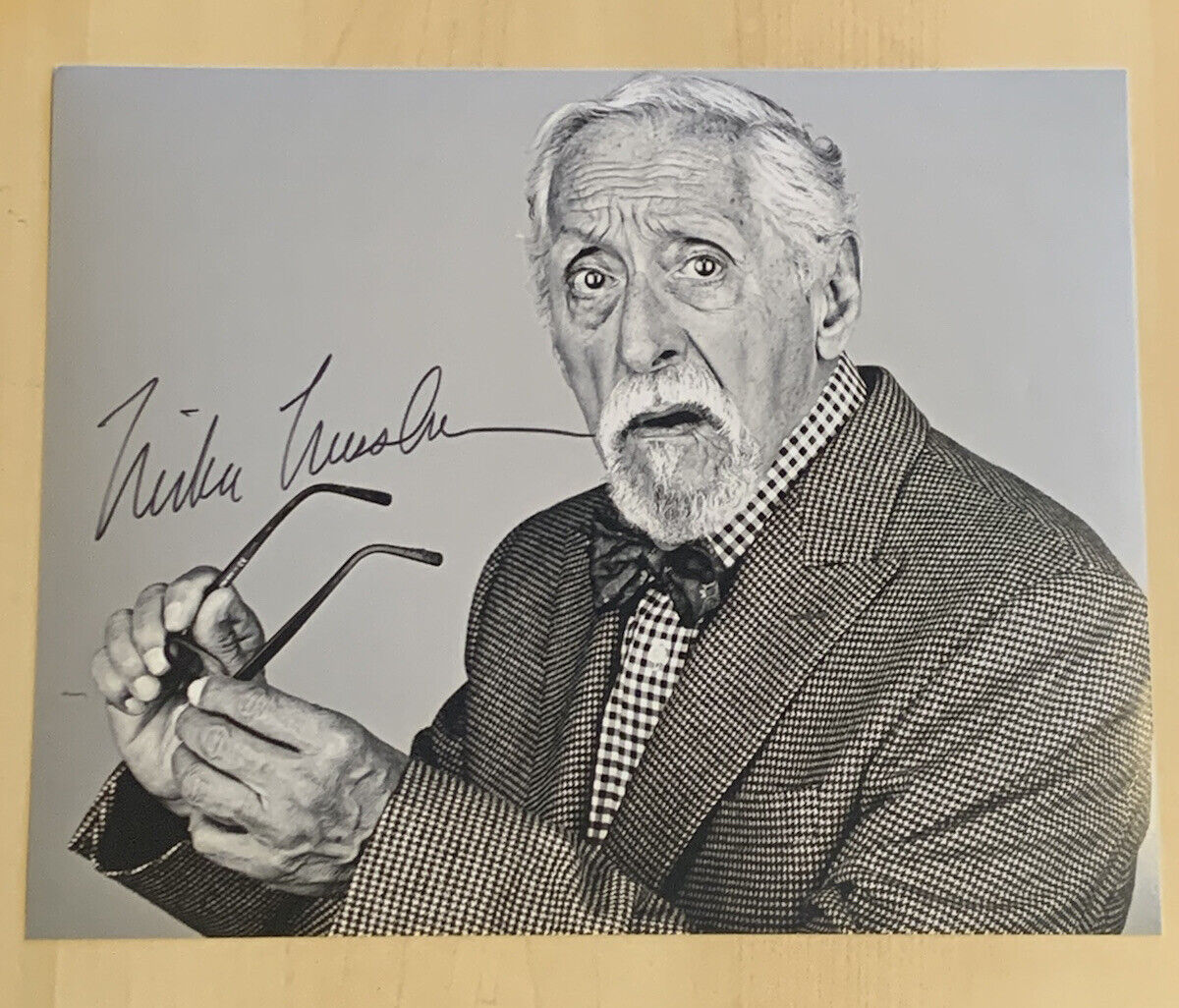 MIKE NUSSBAUM HAND SIGNED 8x10 Photo Poster painting HOUSE OF GAMES ACTOR AUTOGRAPHED RARE COA