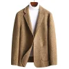 Men's Winter Double-sided Wool Houndstooth Blazer
