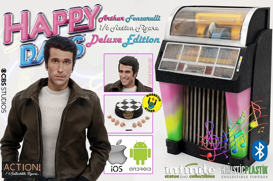 In-stock Infinite Statue X Kaustic Plastik Happy Days -The Fonzie