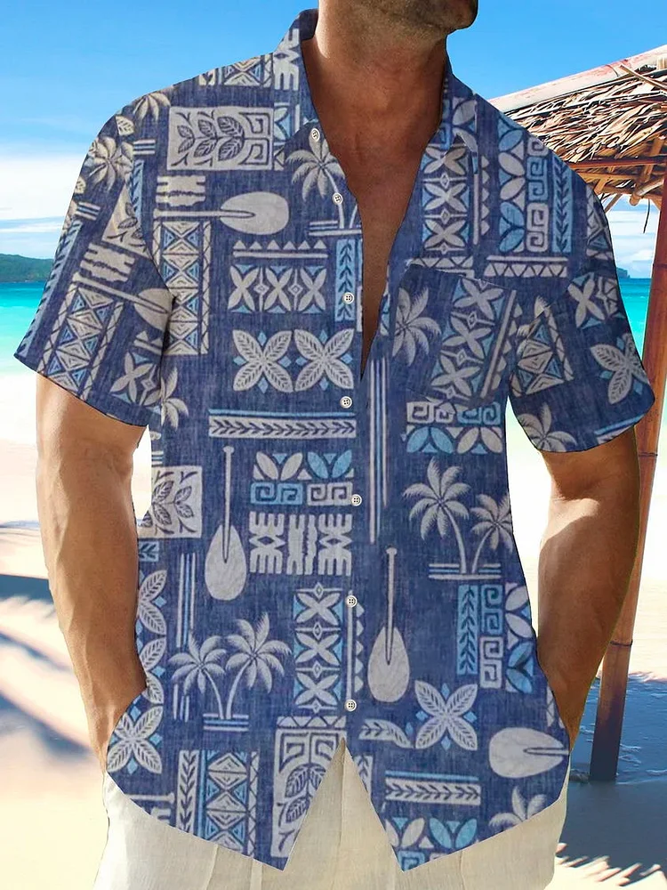 Mens Hawaiian  Plus Size Shirt 39
