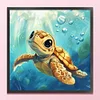 Sea Turtles-11CT Stamped Cross Stitch 40*40cm/15.75*15.75in tapestrymarket