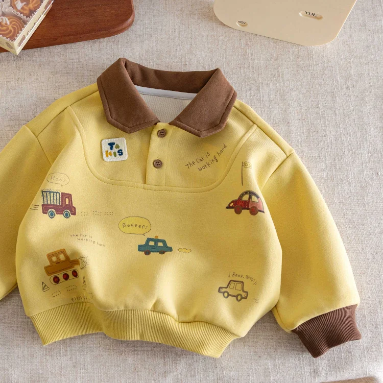 2025 New Style Stylish Baby Pullover Polo Shirt