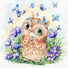 Diamond Painting -DIY Round Drill Butterfly Owl