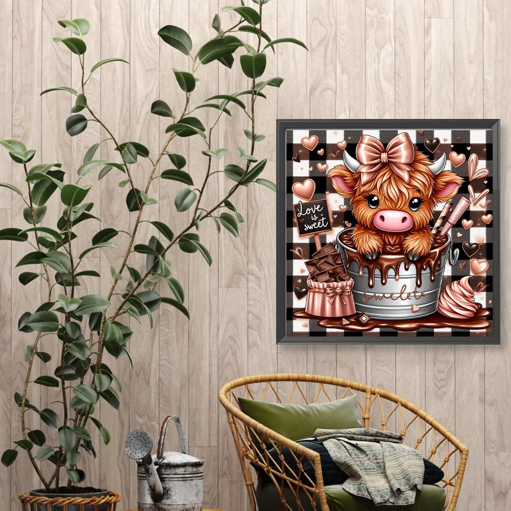 Diamond Painting - Full Round Drill - Chocolate Yak(Canvas|40*40cm)