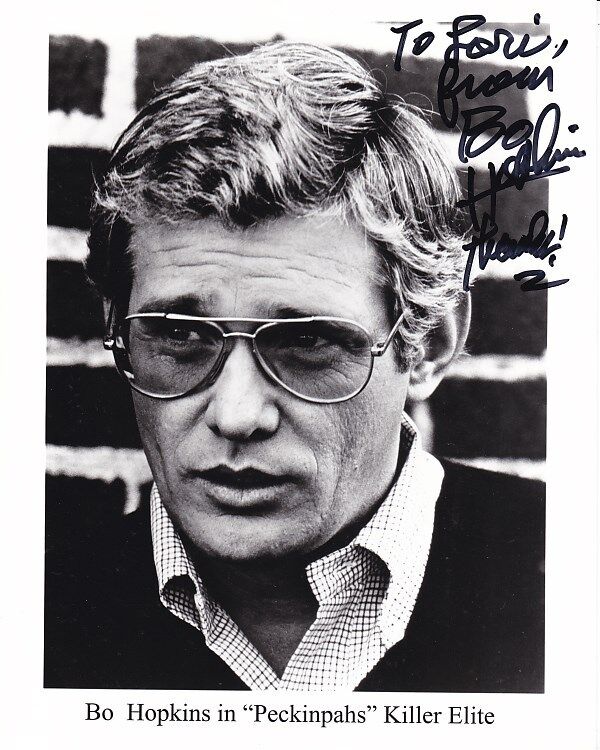 BO HOPKINS Autographed Signed PECKINPAH'S KILLER ELITE Photo Poster paintinggraph - To Lori