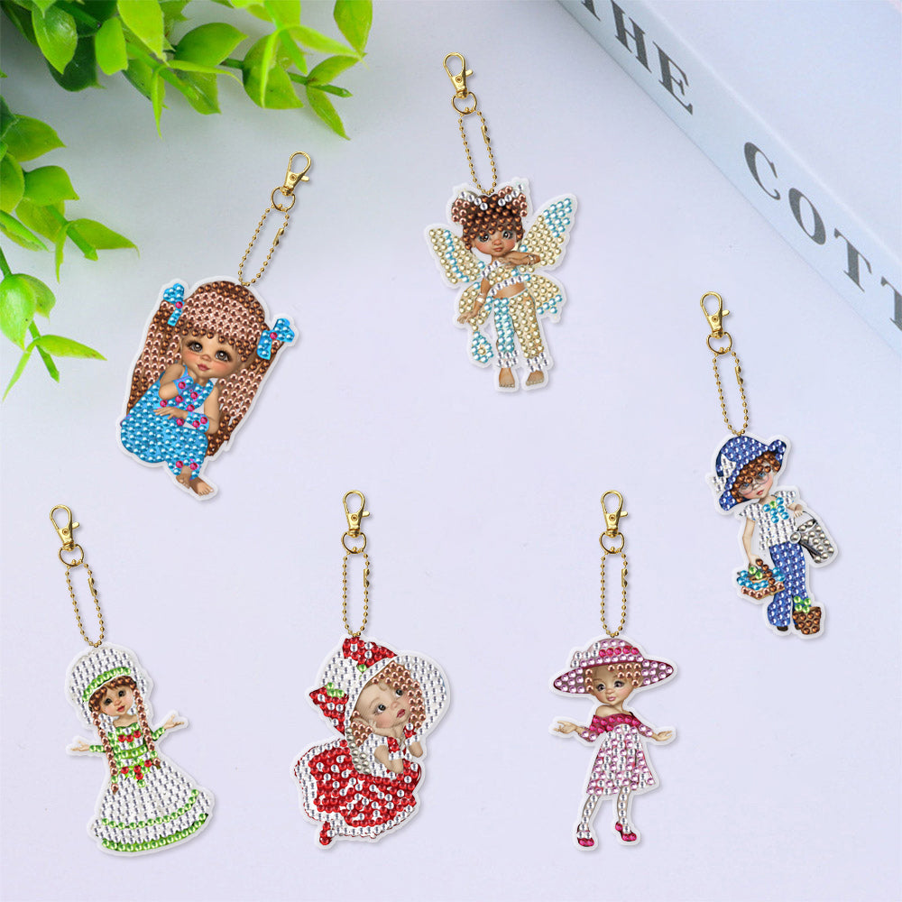 DIY Diamond Painting Keychain | Pixie | 6 Piece Set