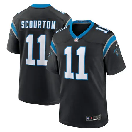 Youth Carolina Panthers #11 Nic Scourton Nike Black Team Game Jersey