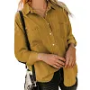 Chemise en jean &agrave; manches longues pour femme