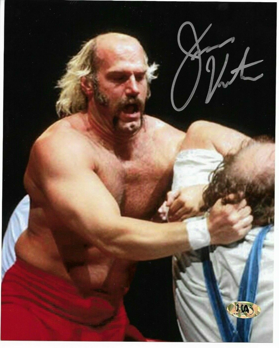 Autographed WWE Wrestling Governor Jesse Ventura Signed 8x10 Wrestling Photo Poster painting MAB