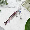 Fish Keychain Acrylic Lovely Jewelry Fishing Lure Keychain Gifts for Men (Pink)