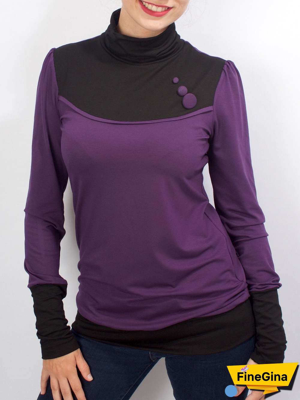 Color-Block Long Sleeve Sweatshirts