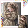 Diamond Painting -DIY Full Square Drill Cute Little Girl(35x45cm)