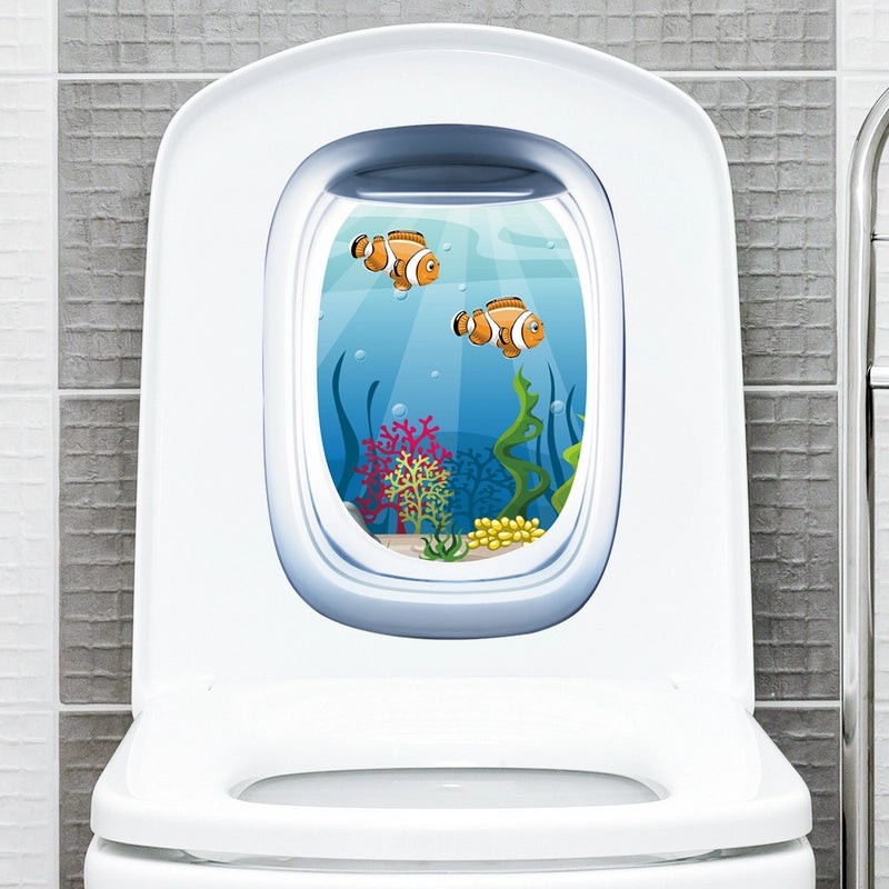 Casual Elegant Landscape PVC Wall Sticker Bathing