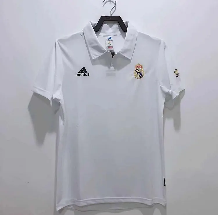 2002-03 Real Madrid Home Retro Jersey - Champions League Edition