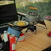 Mini Camping Table Adjustable Height Retractable Grid Table Folding Table(Table)