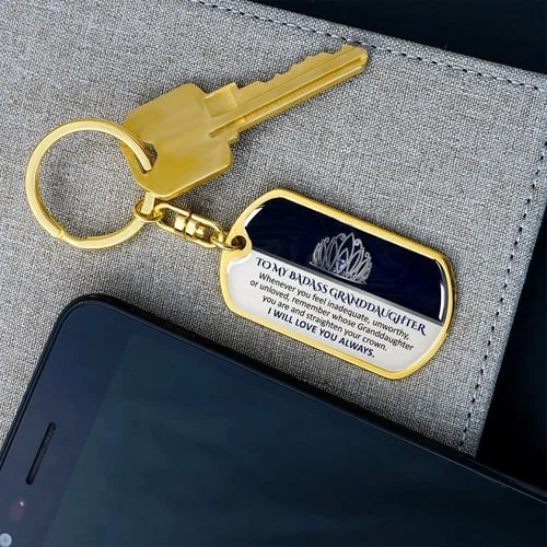 (ALMOST SOLD OUT) Keepsake for Granddaughter Keychain - LIMITED QUANTITIES AVAILABLE