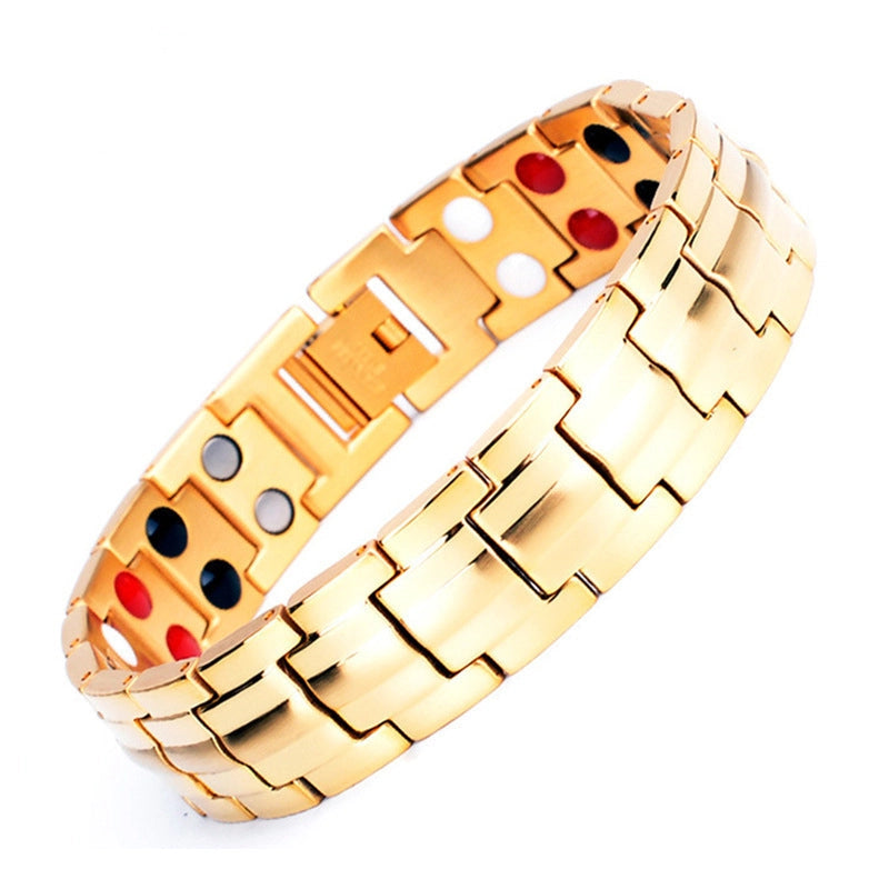 Special Fashion Simple Titanium Steel Bracelet Turtle Back Stainless Steel Bracelet Titanium Magnetic Negative Ion Energy Men’s Bracelet