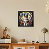Diamond Painting -5D Full Round Drill Rainbow Wings Dog