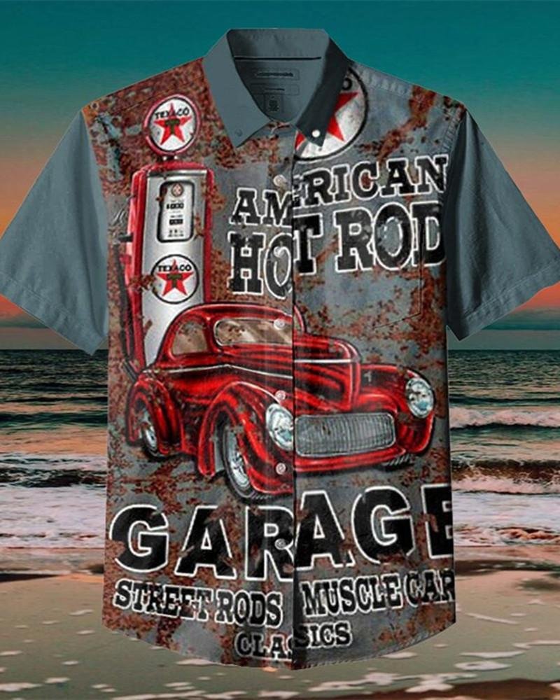 America Hot Rod-Muscle Cars Logo Printing Shirt
