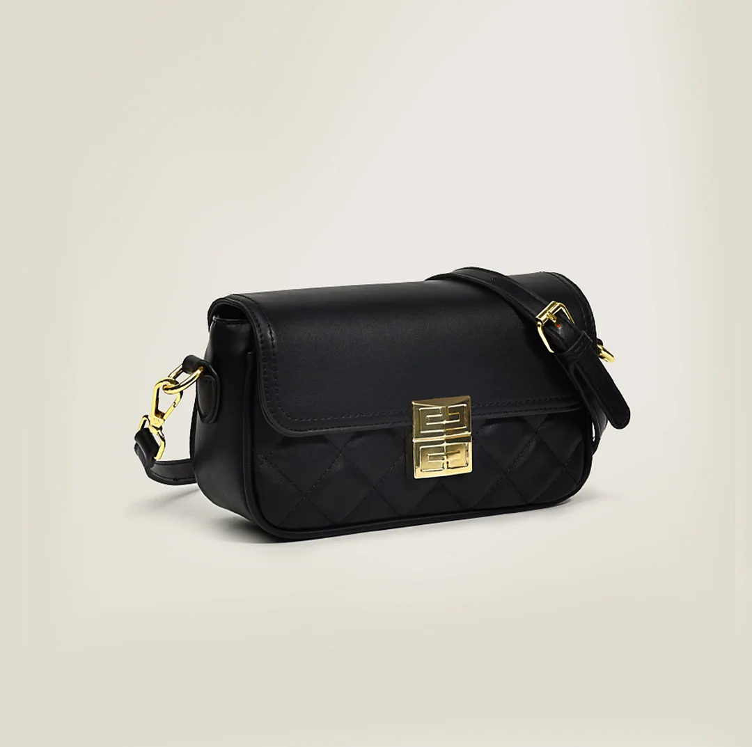 Vintage Faux Leather Diamond Chain Bag / DarkAcademias /Darkacademias