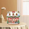 Diamond Painting Wooden Christmas House Desktop Decor Ornaments