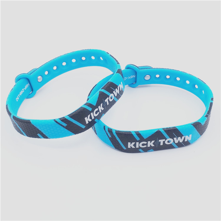 13.56MHZ ISO14443A Size adjustable Silicone NFC wristband