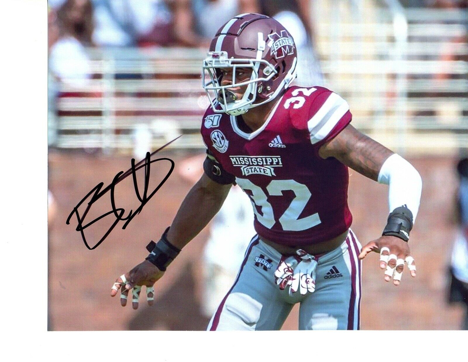 Brian Cole Mississippi State Bulldogs signed autographed 8x10 football Photo Poster painting f