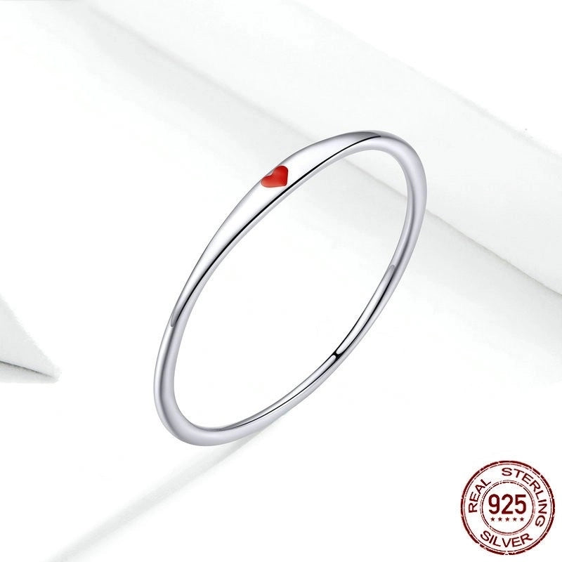 925 Sterling Silver Heart Shape Rings