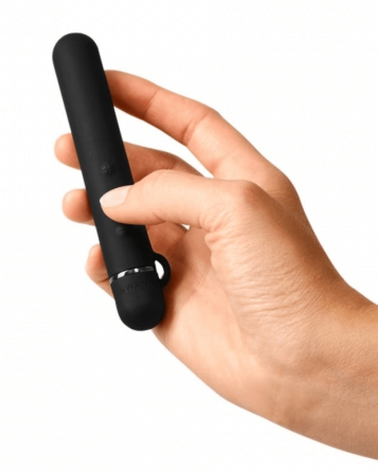 Pornhint Baton Slim Powerful Silicone Vibrator - Black