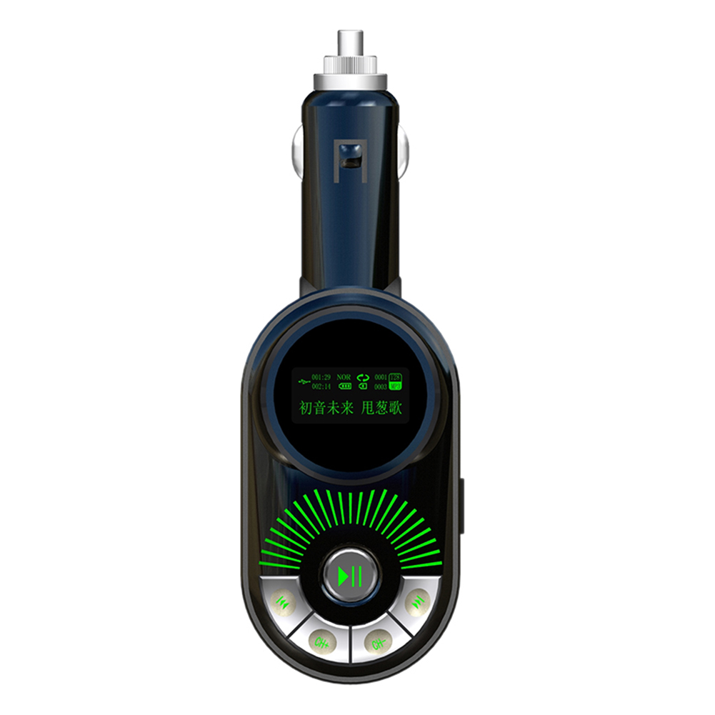 

Car FM Transmitter Wireless USB Car Charger SD TF MP3 Player (Green), 501 Original