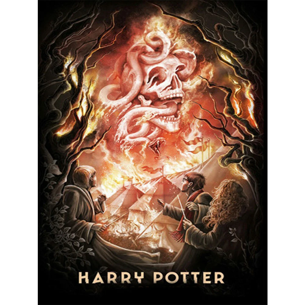 Harry Potter Poster 60x50cm(canvas) Full Round Drill Diamond