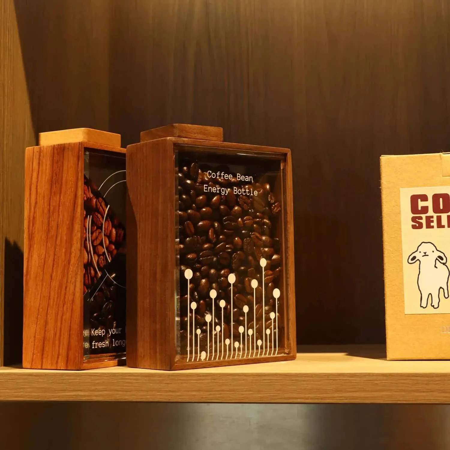 Fromtea Wooden Coffee Bean Storage Box _Fromtea&reg; Official Store