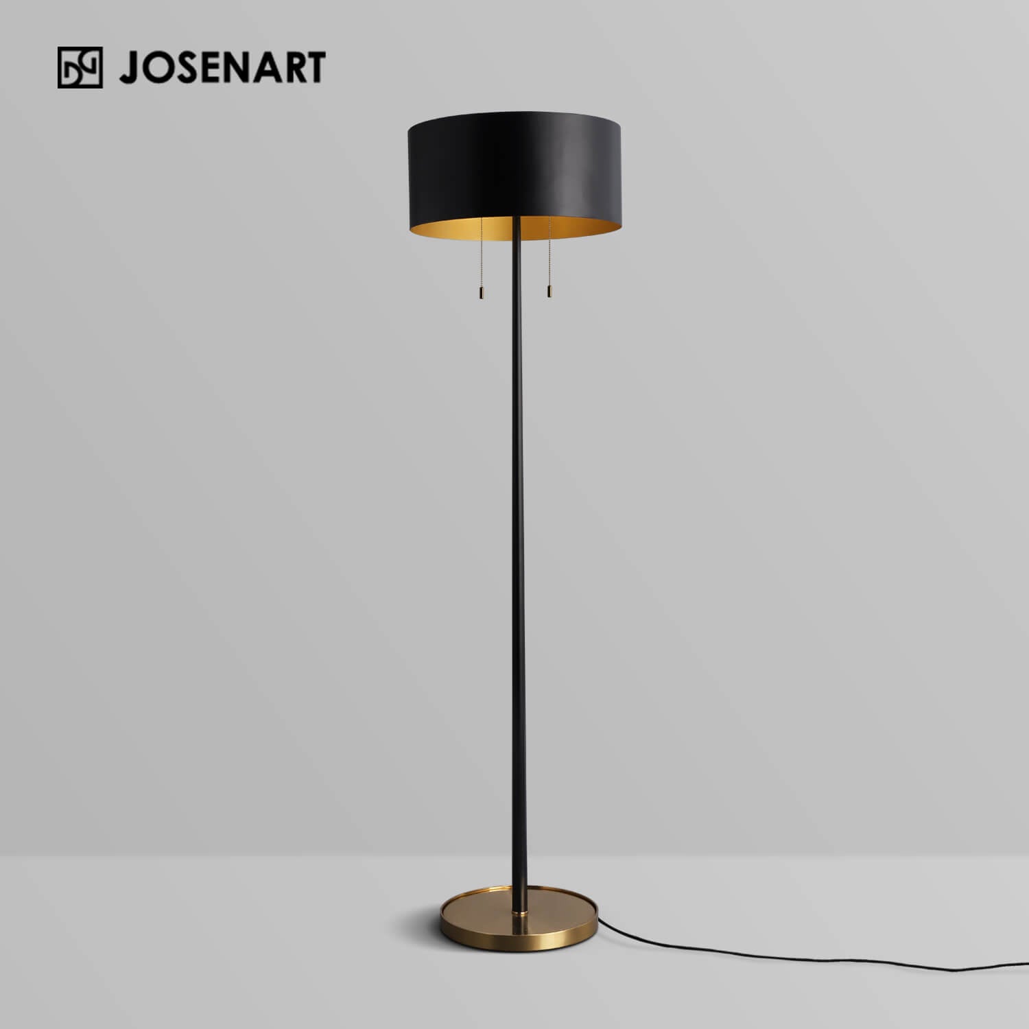 Matte Black Floor Lamp - Violetta JOSENART Josenart