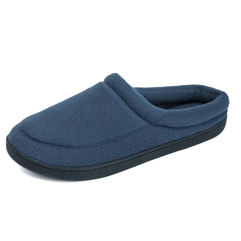 New Winter Men Slippers Home Indoor Warm Shoes Thick Bottom Plush Cotton House Slippers Man Cotton Shoes Large Size 49 50