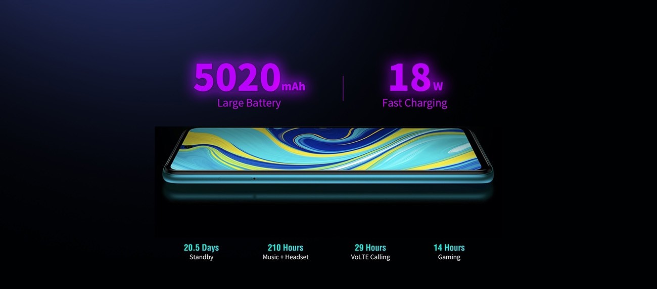 Redmi Note 9S Smartphone Quad Kamera 4GB+64GB EU Version- Aurora Blau / Glacier Weiß / Interstellar Grau Redmi Nota 9S Smartphone Quad Kamera 4GB + 64GB Versão Da UE-Aurora Blau / Glaciar Weiß / Grau Interstellar