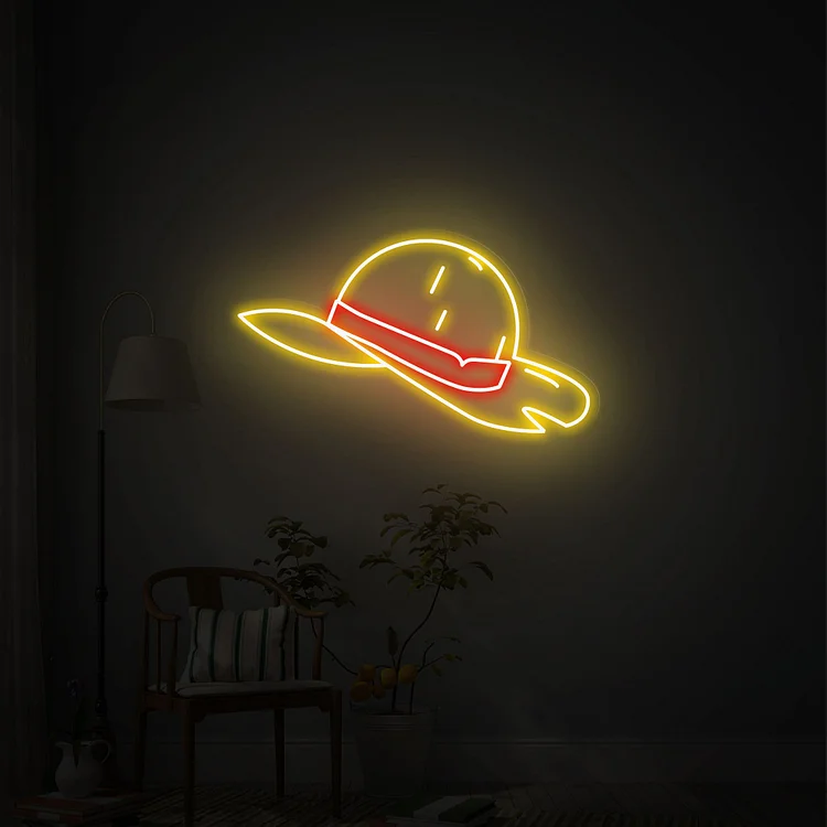 Anime Neon Sign One Piece Neon Sign Straw Hat Neon Light Custom Neon Led Christmas Gift Unique Gift Home Decor Bedroom Decor Wall Art Gift For Him
