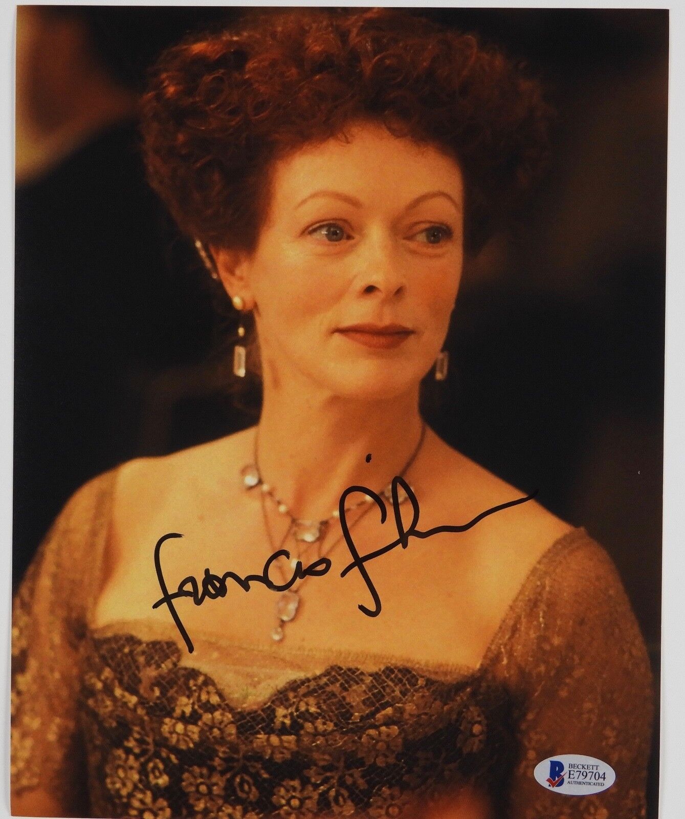 Frances Fisher Titanic Autograph Signed Photo Poster painting Beckett COA 8 x 10