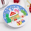 DIY Double Sided Special Shape Diamond Painting Compact Mirror Kit(Snow Room)