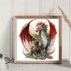 Christmas Pterosaur - 11CT Stamped Cross Stitch - 40*40cm - Dragon Xmas