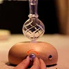 Essential Oil Nebulizing Diffuser - Aromatic Elegance - Wooden Base Design