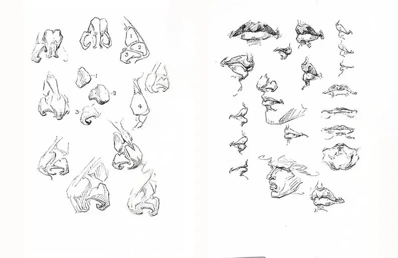 🎨Character Drawing Secrets+Character Drawing: The Dot Method Set | Korean with English(📚HARDCOVER BOOK)