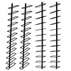 [US Local Warehouse] 5 Pack 12 Bottle Wine Rack Wall Mounted for 60 Bottles DIY Detachable Wine Holder Metal Storage Rack for Kitchen Dining Room Bar