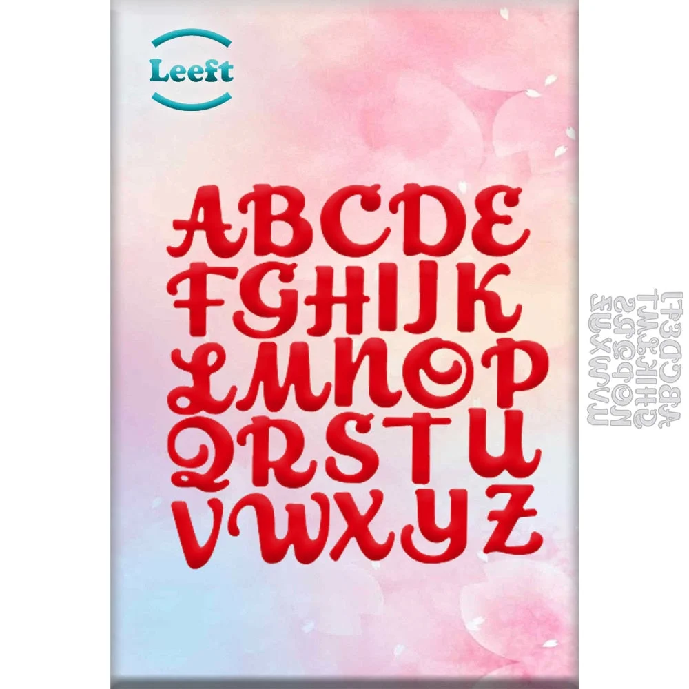 Uppercase English Letters Dies Scrapbooking Stencil Template for DIY Embossing Paper Photo Album Greeting Gift Card Cut Die New